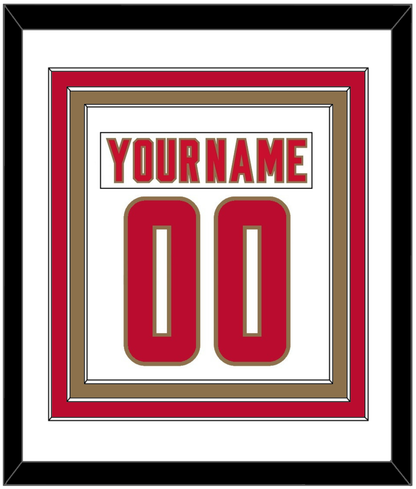 Denver Nameplate & Number (Back) Combined - Home White - Premier Tier 1