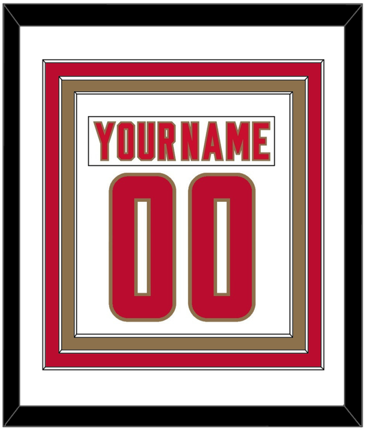 Denver Nameplate & Number (Back) Combined - Home White - Premier Tier 1