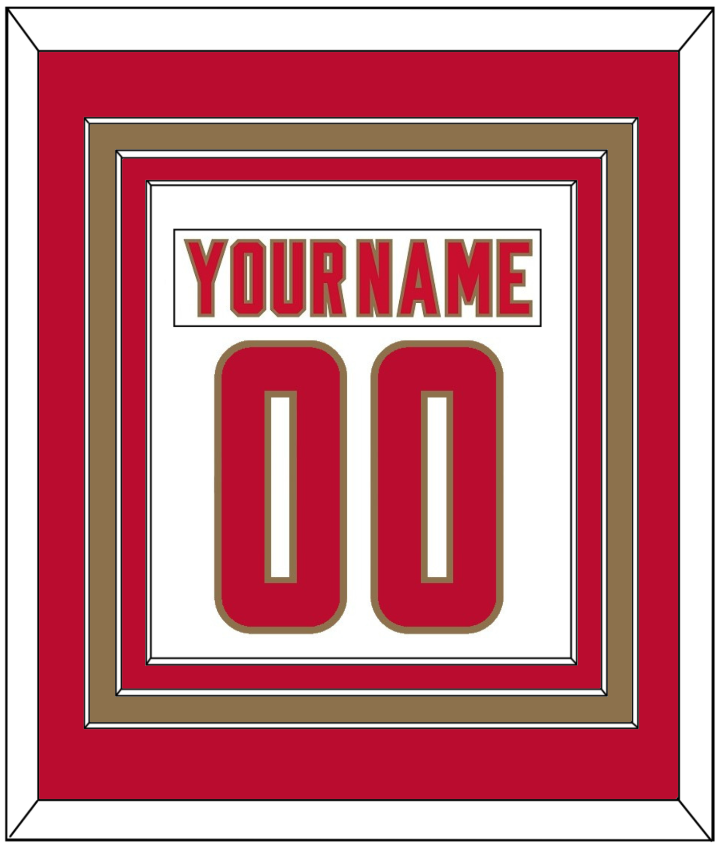 Denver Nameplate & Number (Back) Combined - Home White - Premier Tier 2