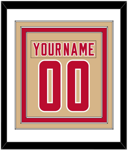 Denver Nameplate & Number (Back) Combined - Alternate Gold - Premier Tier 1