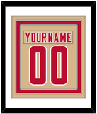 Denver Nameplate & Number (Back) Combined - Alternate Gold - Triple Mat 1