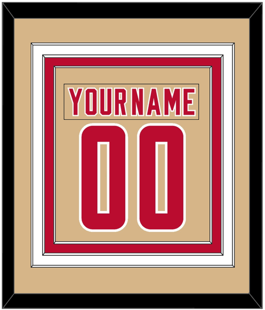 Denver Nameplate & Number (Back) Combined - Alternate Gold - Premier Tier 2