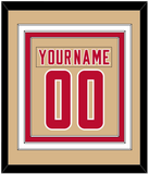 Denver Nameplate & Number (Back) Combined - Alternate Gold - Triple Mat 2