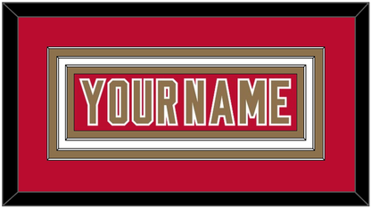 Denver Nameplate - Road Crimson - Premier Tier 1