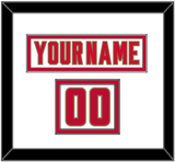 Denver Nameplate & Number (Shoulder) - Home White - Double Mat 1
