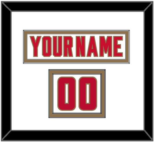 Denver Nameplate & Number (Shoulder) - Home White - Signature Tier 2