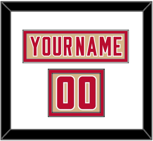 Denver Nameplate & Number (Shoulder) - Alternate Gold - Signature Tier 1
