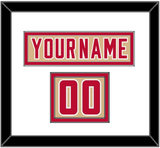 Denver Nameplate & Number (Shoulder) - Alternate Gold - Double Mat 1