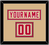 Denver Nameplate & Number (Shoulder) - Alternate Gold - Double Mat 2