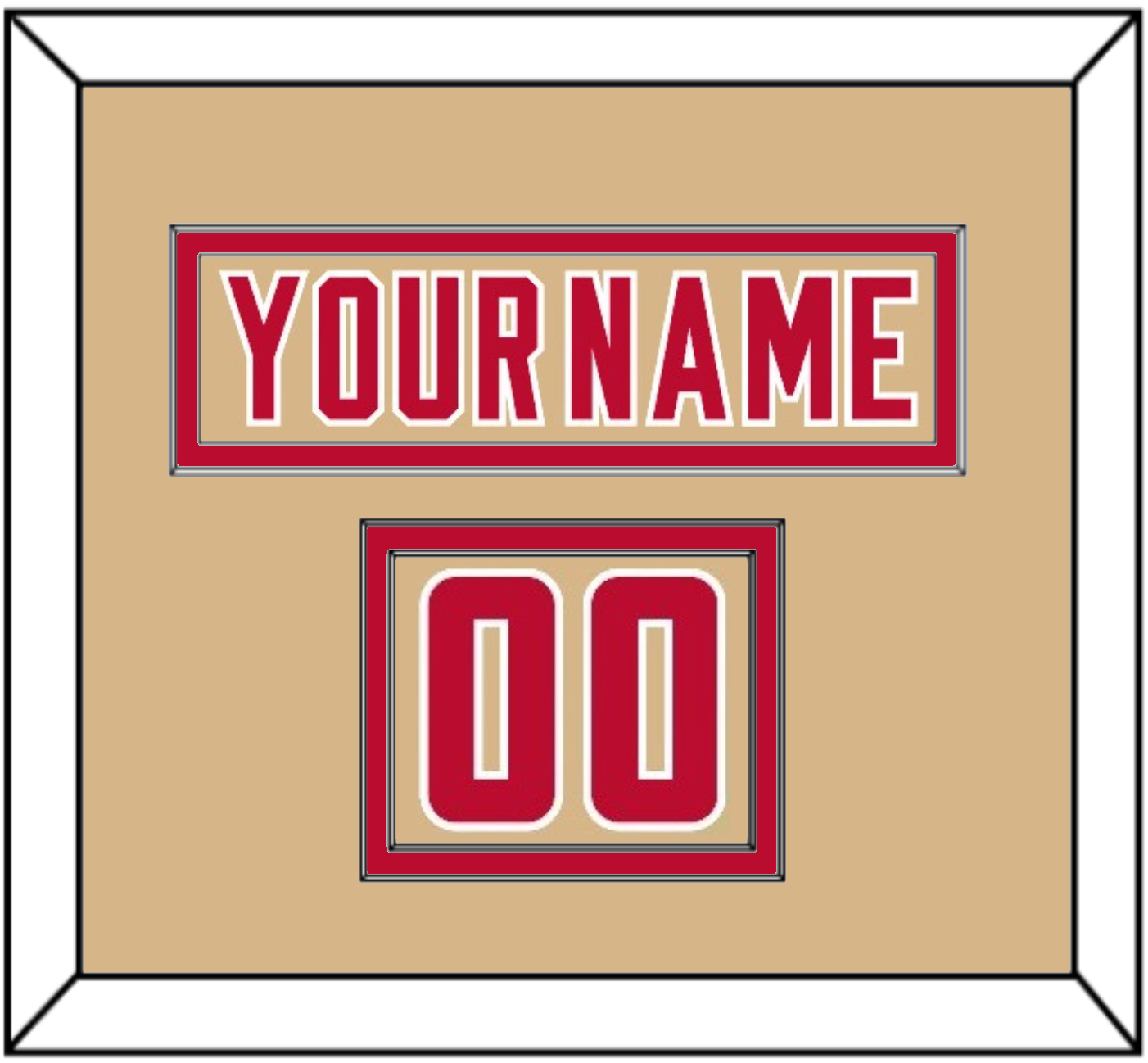 Denver Nameplate & Number (Shoulder) - Alternate Gold - Signature Tier 2