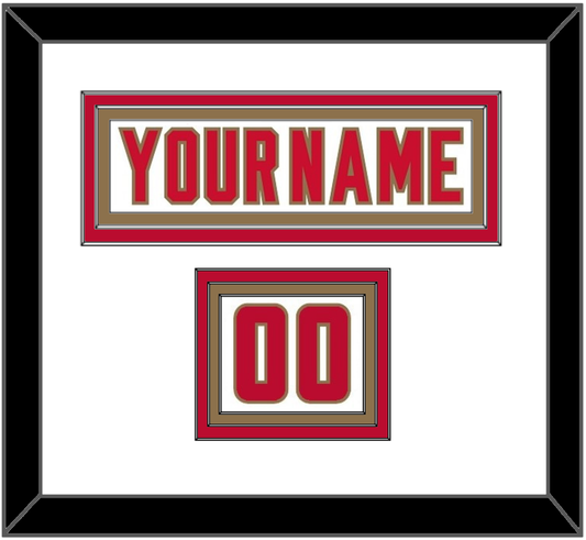 Denver Nameplate & Number (Shoulder) - Home White - Premier Tier 1