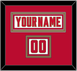 Denver Nameplate & Number (Shoulder) - Home White - Triple Mat 2