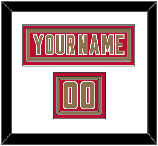 Denver Nameplate & Number (Shoulder) - Road Crimson - Premier Tier 1
