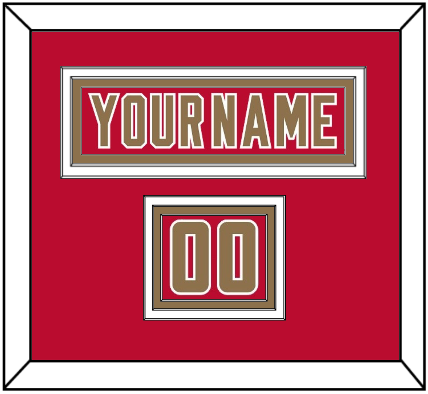 Denver Nameplate & Number (Shoulder) - Road Crimson - Premier Tier 2