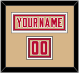 Denver Nameplate & Number (Shoulder) - Alternate Gold - Triple Mat 2
