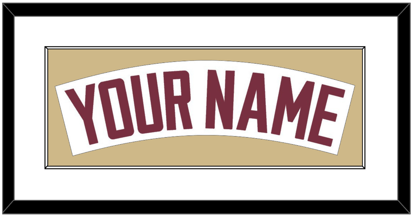 Florida State Baseball Nameplate - Home White - Essential Tier 2