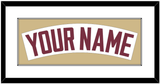 Florida State Baseball Nameplate - Home White - Single Mat 2