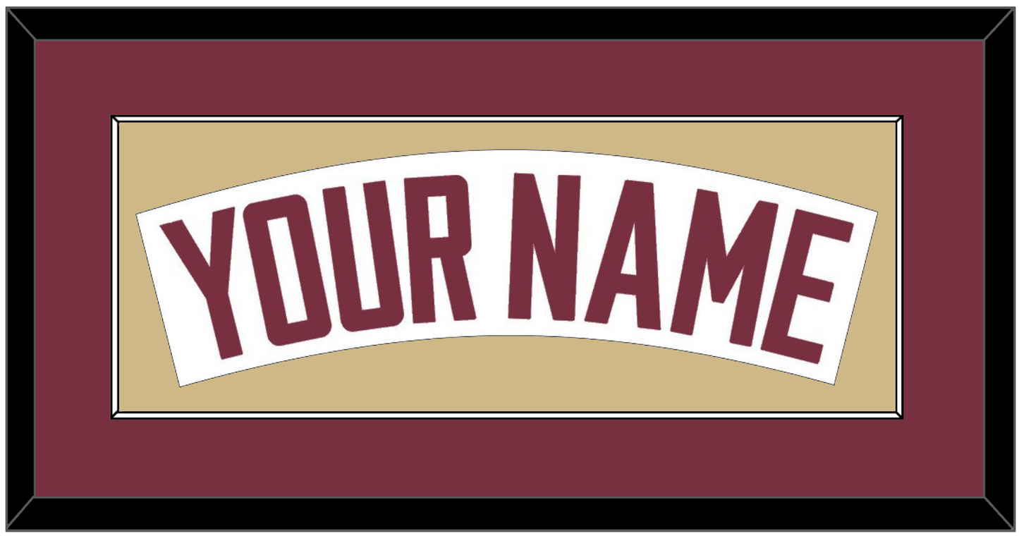 Florida State Baseball Nameplate - Home White - Essential Tier 3