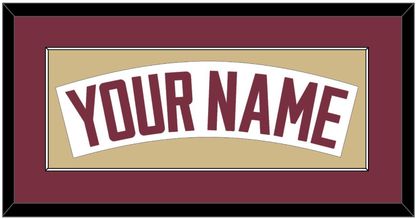 Florida State Baseball Nameplate - Home White - Essential Tier 3
