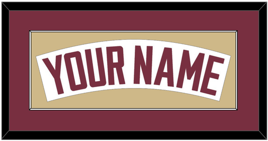 Florida State Baseball Nameplate - Home White - Essential Tier 3