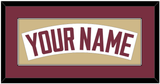 Florida State Baseball Nameplate - Home White - Single Mat 3