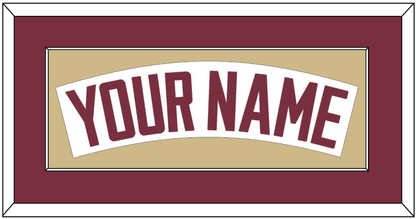 Florida State Baseball Nameplate - Home White - Essential Tier 3