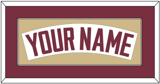 Florida State Baseball Nameplate - Home White - Essential Tier 3