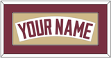 Florida State Baseball Nameplate - Home White - Single Mat 3