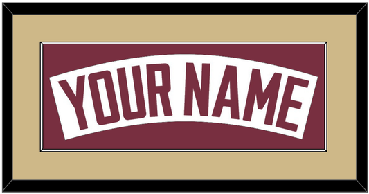 Florida State Baseball Nameplate - Home White - Essential Tier 4