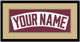 Florida State Baseball Nameplate - Home White - Single Mat 4
