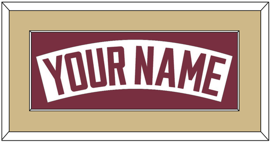 Florida State Baseball Nameplate - Home White - Essential Tier 4