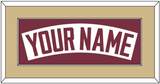 Florida State Baseball Nameplate - Home White - Single Mat 4