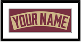Florida State Baseball Nameplate - Alternate Gold - Single Mat 1