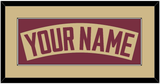 Florida State Baseball Nameplate - Alternate Gold - Single Mat 2