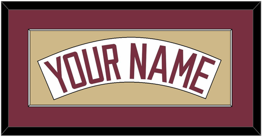Florida State Baseball Nameplate - Home White (2016-2018) - Essential Tier 3