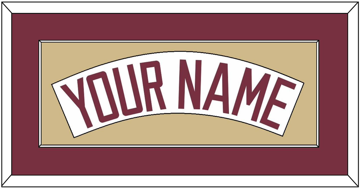 Florida State Baseball Nameplate - Home White (2016-2018) - Essential Tier 3