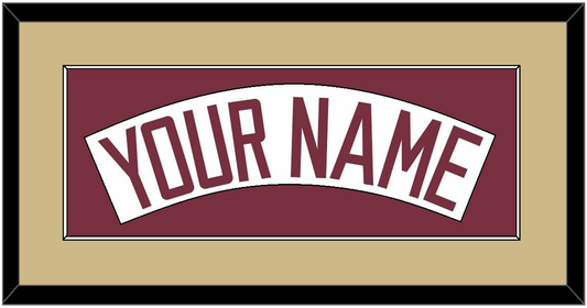 Florida State Baseball Nameplate - Home White (2016-2018) - Essential Tier 4