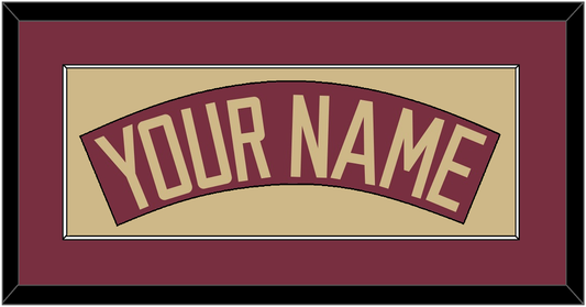 Florida State Baseball Nameplate - Alternate Garnet - Essential Tier 2