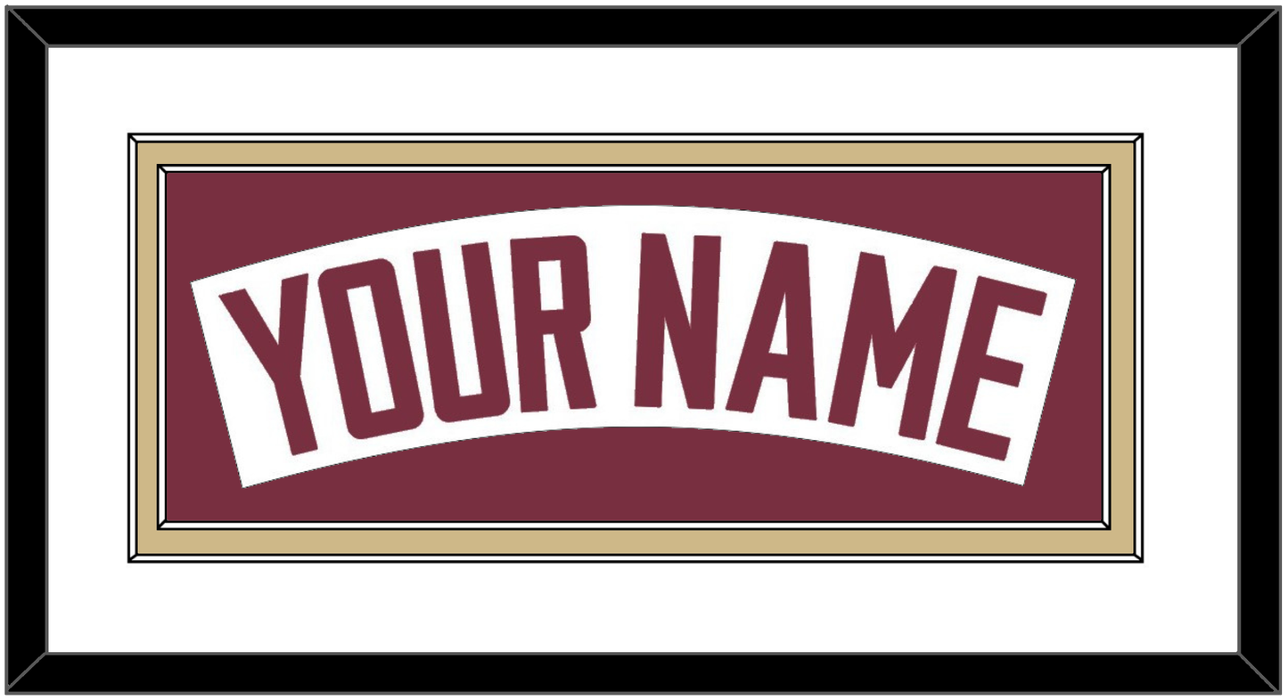 Florida State Baseball Nameplate - Home White - Signature Tier 1