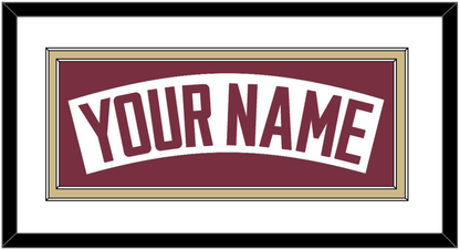 Florida State Baseball Nameplate - Home White - Signature Tier 1