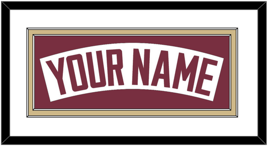 Florida State Baseball Nameplate - Home White - Signature Tier 1