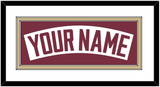 Florida State Baseball Nameplate - Home White - Double Mat 1