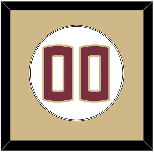 Florida State Baseball Number - Home White - Essential Tier 2