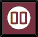 Florida State Baseball Number - Home White (2016-2018) - Single Mat 1