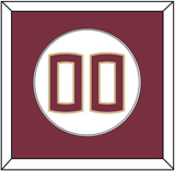 Florida State Baseball Number - Home White (2016-2018) - Single Mat 1