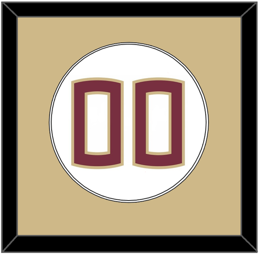 Florida State Baseball Number - Home White (2016-2018) - Essential Tier 2