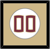 Florida State Baseball Number - Home White (2016-2018) - Single Mat 2