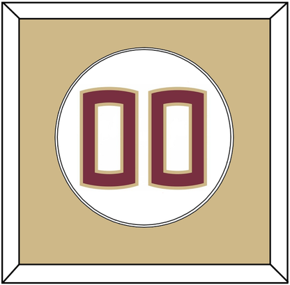 Florida State Baseball Number - Home White (2016-2018) - Essential Tier 2