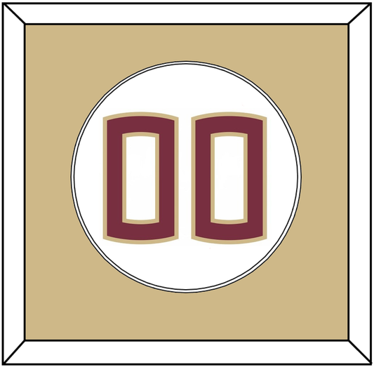 Florida State Baseball Number - Home White (2016-2018) - Essential Tier 2