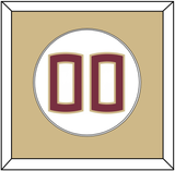 Florida State Baseball Number - Home White (2016-2018) - Single Mat 2